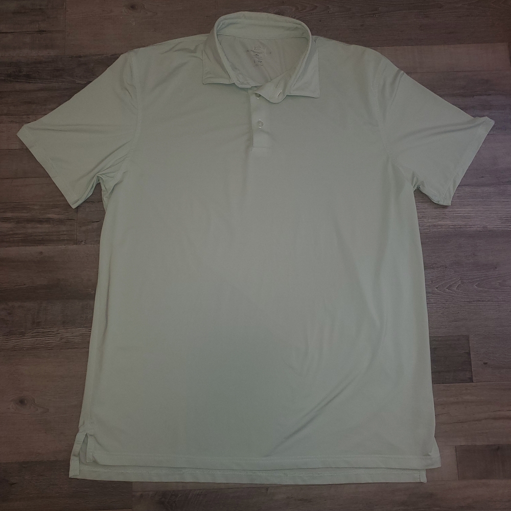Southern Tide Brr Polo Shirt Mens XL Light Green lighweight nylon spandex
